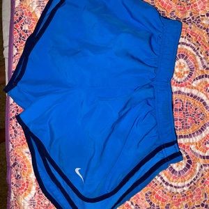 Blue nike shorts